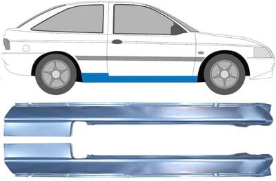 Volledige dorpel voor Ford Escort 1995-2000 / Links + Rechts / Set