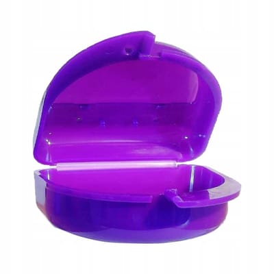Orthodontische Apparatuur Opbergdoos – Beschermend Etui – Ventilatie – Paars