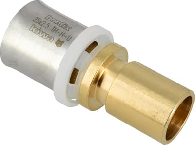 Bonfix Alu-pers insteekverloopkoppeling 25 x Ø22 mm 1st.