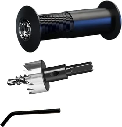 Deurspion met privacy scherm, 200 graden breedhoek, optische glazen lenzen, boorgat Ø 16 mm, messing constructie, geschikt voor deur diktes van 35 tot 60 mm, beveiliging, discreet, eenvoudig te installeren