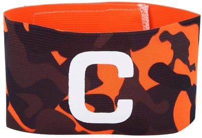 Dailygoody - Captain's Bracelet - Sportband - Duurzaam en elastisch - Oranje - Team sports - Geschikt voor voetbal, hockey, tennis, basketbal en volle.