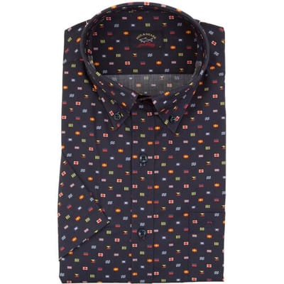 Paul & Shark Overhemd Signal Flags Pattern Navy / male