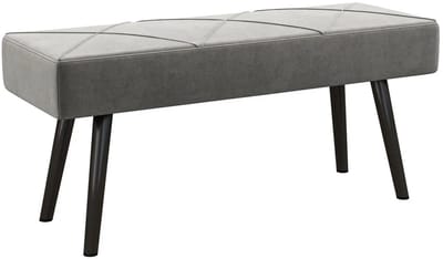Bedbank - Zitbank - Bank - Bankje - Grijs - 100 x 36 x 45 cm