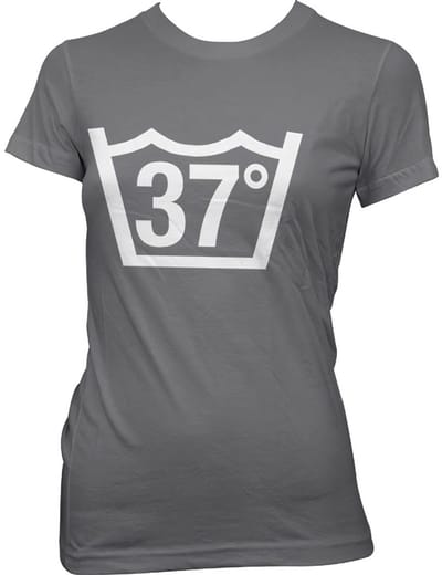 Hybris 37 Celcius Girly Tee dames-T-shirt donkergrijs