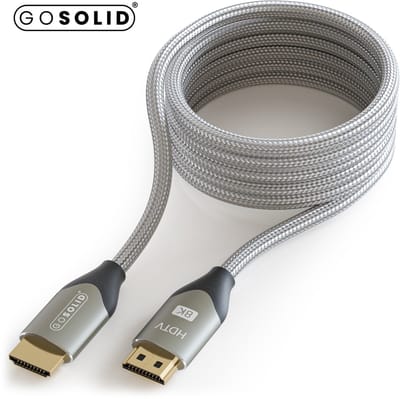 GO SOLID! ® HDMI kabel 2 meter - HDMI naar HDMI - HDMI kabel 2.1 - 8K 60Hz - 4K 120Hz - 2 meter