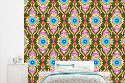 Behang - Fotobehang Design - Orient - Retro - Breedte 315 cm x hoogte 260 cm