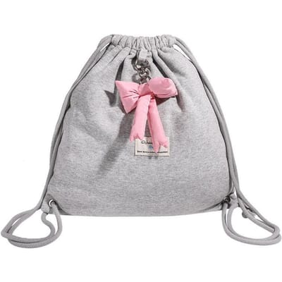 Strikkoord Casual Rugzak Meisjes Lente en Zomer Eenvoudige Casual Niche Rugzak Alle Sporten Kleine Tas