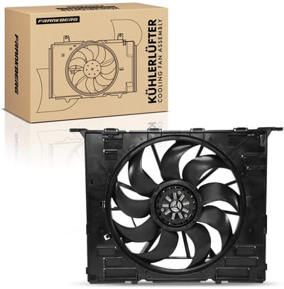 Frankberg 1x Motorradiator enkele ventilator