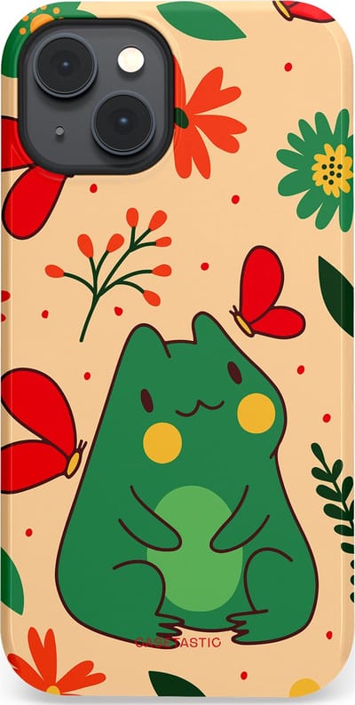 Casetastic Hoesje Geschikt voor Apple iPhone 14 Plus Magsafe - Stijlvolle Beschermende Duo-layer Case - Kikkerkus