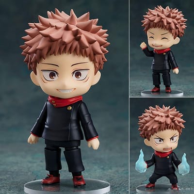 1479 Yuji Itadori Q Versie Gearticuleerd Actiefiguur Verwisselbare Gezichten Verzamelaar Anime Figuur Kaisen Cadeau brown