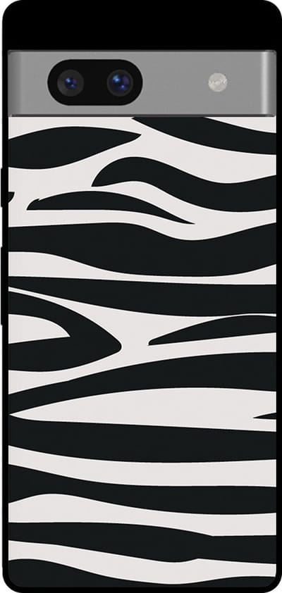 Smartphonica Telefoonhoesje voor Google Pixel 7 met zebra opdruk - TPU backcover case zebra design - Zwart Wit geschikt voor Google Pixel 7