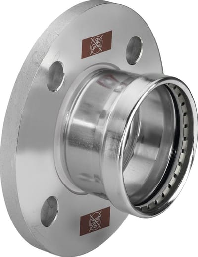 Viega Temponox XL-flensovergang, DN 80, d 88,9mm, n 4 roestvrij staal model 1759.1XL, 811266