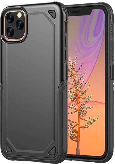 Extra Beschermend Armor Hoesje geschikt voor iPhone 12 Pro Max - Schokbestendig beschermhoesje geschikt voor iPhone 12 Pro Max - Stootvast met TPU en Polycarbonaat - Backcover case met hard back geschikt voor Apple iPhone 12 Pro Max 6.7 inch