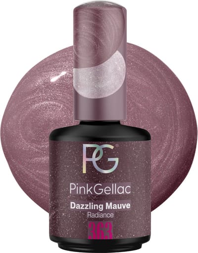 Pink Gellac Gellak - 363 Dazzling Mauve 15ml - Glanzend Paarse Gel Nagellak - Gellac - Gel Nagels Producten
