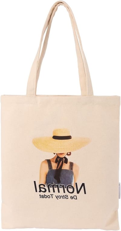Duurzame Canvas Tote Tas met Handvatten voor Herbruikbaar Boodschappen Doen en Dagelijks Gebruik