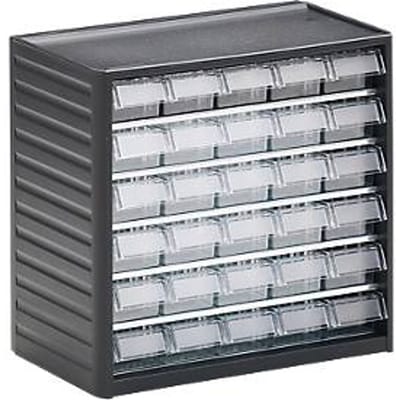 Treston onderdelenkast serie 290, 30 schuifladen