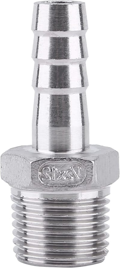 Hoge Kwaliteit RVS Slangconnector voor Diverse Slangen, BSP 1/8"~3/4", Duurzaam en Corrosiebestendig