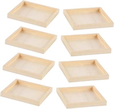 Puzzel Sorteerbakken - Puzzel Lades - Creatieve Activiteiten - Professionele Vlakheid - 8 Stuks - Lichtgeel