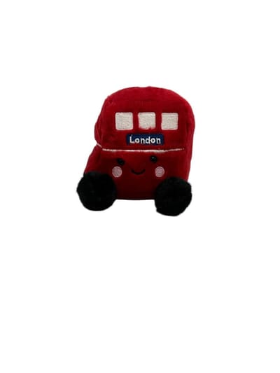 Palm Pals - Engelse Dubbeldekkerbus - 13 cm - Pluche
