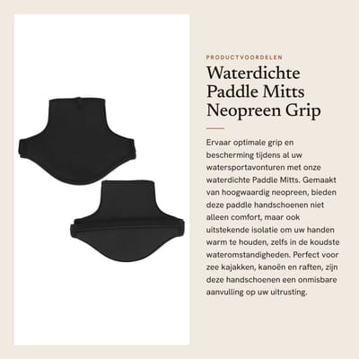 Dailygoods- Paddle Handschoenen Waterdicht - Neopreen - Antislip - Veilig Passend - Comfortabel - Duurzaam - Peddelhandschoenen