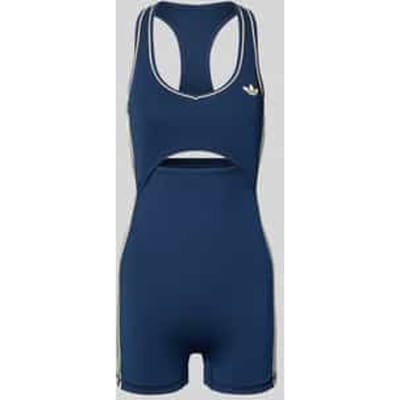 Slim Fit sport-jumpsuit met contrasterende strepen