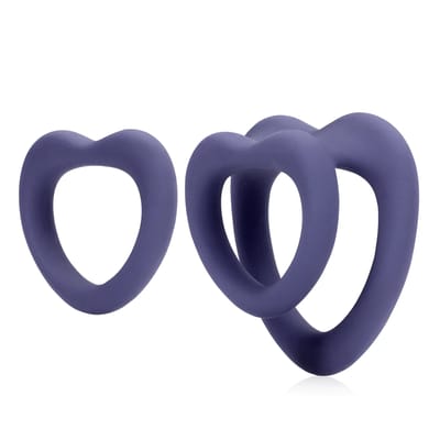 Loveline - Heart Cockring Set - Violet Storm
