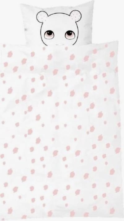 Luckyboysunday Dekbedovertrek Bunty 100 x 70 cm Wit/roze