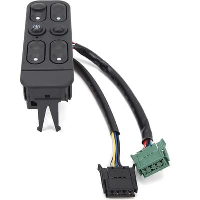 Interrupteur de Lève-Vitre 90312109 Réponse Rapide Sensible Bouton Maître de Fenêtre Remplacement pour Vectra 1988 à 1995 black