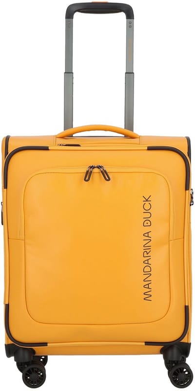 MANDARINA DUCK Eco Coated Cabin Trolley Duck Yellow Donkergeel 55cm