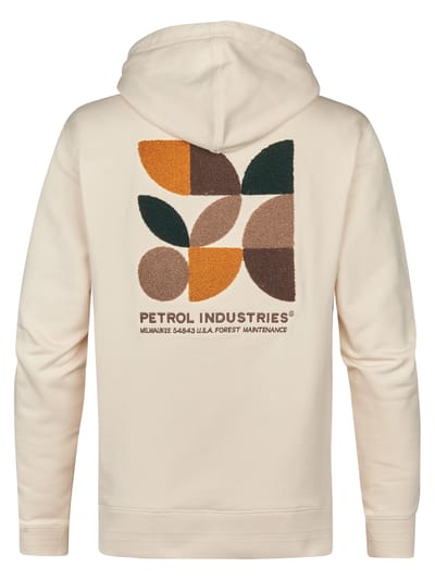 Petrol Industries - Heren Backprint Hoodie Sparta - Geel - Maat XXL