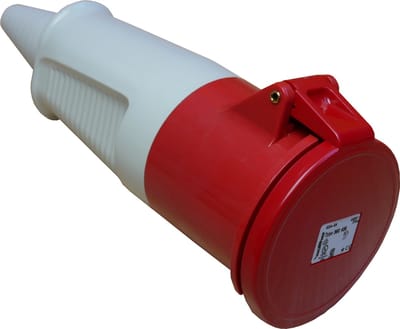 Walther 360406 CEE contrastekker 4/63A - 63A - 4P - 400V - 6h - IP44