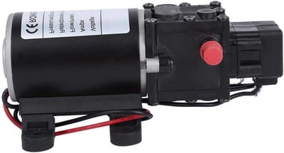 Gietijzeren Waterpomp - Membraanpomp DC - Schoonwater Overdracht - Zelfaanzuigend Gietijzer - 12V 7L/min - Grijs