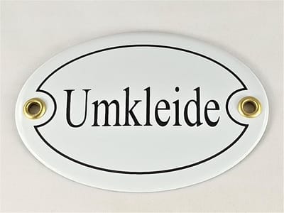 Ovaal Deurbord - Naambordje Emaille - Adres Aangeven - Handwerk Gebakken Emaille - 105x70cm
