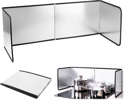 Dailygoods- Spatbescherming Robuust Materiaal - Opvouwbaar - Antiaanbaklaag - Bescherming Tegen Oliespatten - Keukenwand - 76 x 29 x 30 cm - Keukenbescherming