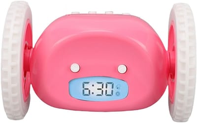 Dailygoods- Wekker Extra Luid - Digitale Snooze-klok - Rollende Vibrerende Alarm - Voor Volwassenen/Kinderen - Eenvoudige Installatie - ABS Materiaal - Slaapwekker