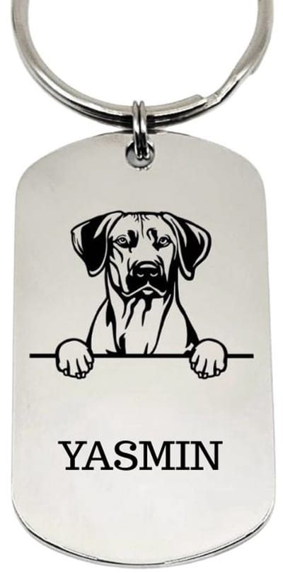 Hondenpenning met Hondenkop | Dogtag Hondenkop | Zilver | Hondenkop Penning | Dogtag | Petshop Seven®