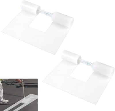 Dailygoods- Parkeerplaatssjablonen 30 x 290 cm - Herbruikbare Weglijnmarkeringen - Transparant Materiaal - Geschikt voor Verkeersborden - Ideaal voor Schoolzones - Schokbestendig Ontwerp - Markeringstemplates