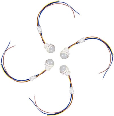 2x Mini PIR Infrarood Bewegingssensor Schakelaar 110V/220V voor Automatische Lichtschakeling