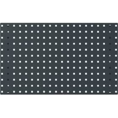 Bodempaneel Perfo 750, gatgrootte 9,2 x 9,2 mm, B 750 x D 13 x H 457 mm, plaatstaal met poedercoating, antracietgrijs RAL 7016