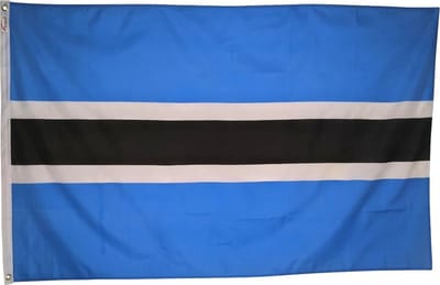Scoby - Botswana Vlag - Nationale Vlag - Landenvlag - Botswana Flag - Original Colors - Strong Quality - 90x150CM - Blauw
