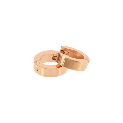 Kalli edelstalen Oorbel shiny 1900 Rose 10mm