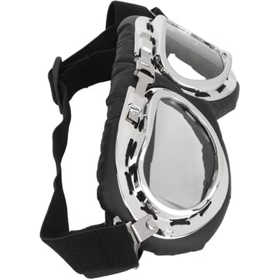 Hondenbril Honden Oogbescherming Zonnebril met Opvouwbaar Montuur en Elastische Band voor Middelgrote Grote Hond Transparent white