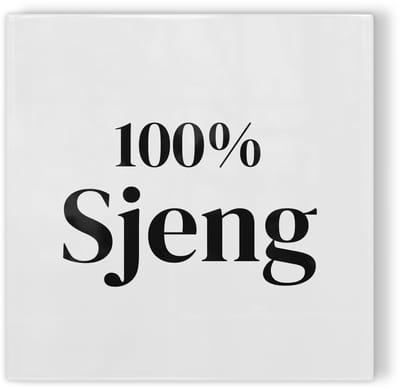 Tegeltje Maastricht 100% Sjeng - wit zwart - tegeltje stad - tegeltje met tekst