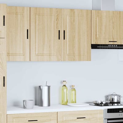 vidaXL - Keukenbovenkast - Porto - bewerkt - hout - sonoma - eikenkleurig