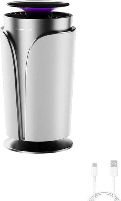 Professionele UV Muggenmoordenaar -Mosquito Killer- 3 methoden om muggen te killen/UV & Bio-lichtgolfverleiding & draaikolk inademing/- Elektrische muggenvanger - Insectenverdelger – Insectenlamp- Antimuggenlamp - USB aansluiting-Wit