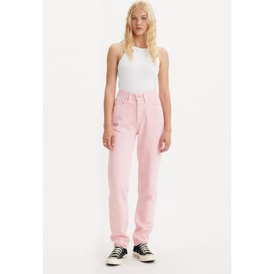 Levi's 80s Mom Jean Steeped Chalk Pink Maat: W24L28 | Straight Jeans Outlet | Dames | Roze