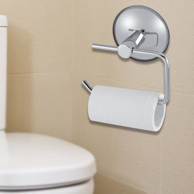 Dailygoods- Toiletpapierhouder Roestvrij Staal - Wandgemonteerd - Duurzaam - Zuignap - Eenvoudige Installatie - Hoogwaardige Afwerking - Papierrolhouder