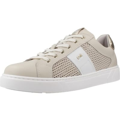 Sneaker Nerogiardini Velvet 1039 T.Nora Latte 02 Skipper Bianco Etoile - Fashion Wear - Vrouwen