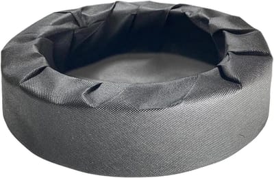 Drijvende plantenbak - Vijver mand - Vijver verfraaien - Stevig stof materiaal - Klein of Groot - Zwart