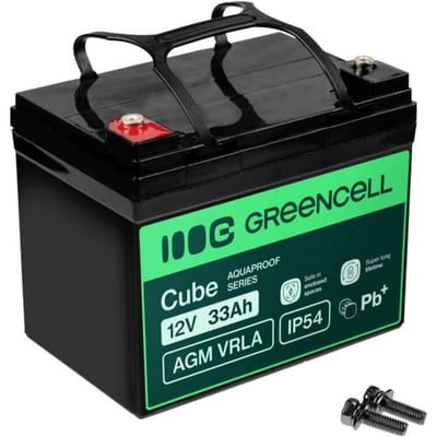 Loodaccu Green Cell GC-AGM12V33AH-J Loodvlies (AGM) 33 Ah 12 V 1 stuk(s)